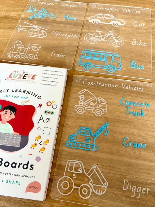 Transport Vehicles Tracing Board Bundle