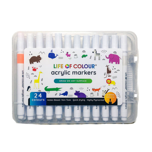 Life of Colour | Acrylic Markers - Set of 24