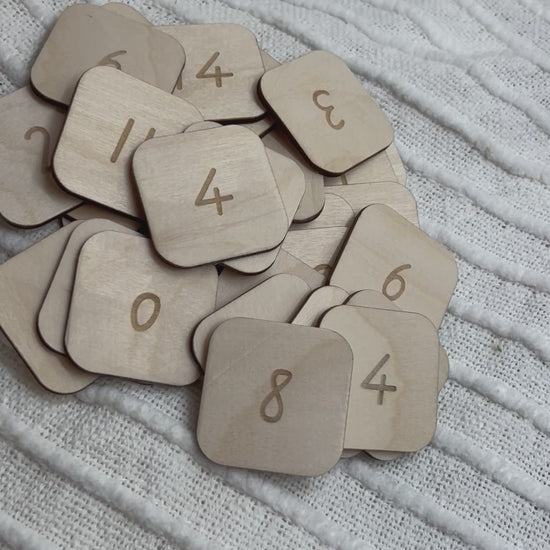 Video of Alphabet and Number Tiles Set