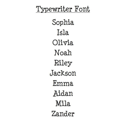 Typewriter font examples