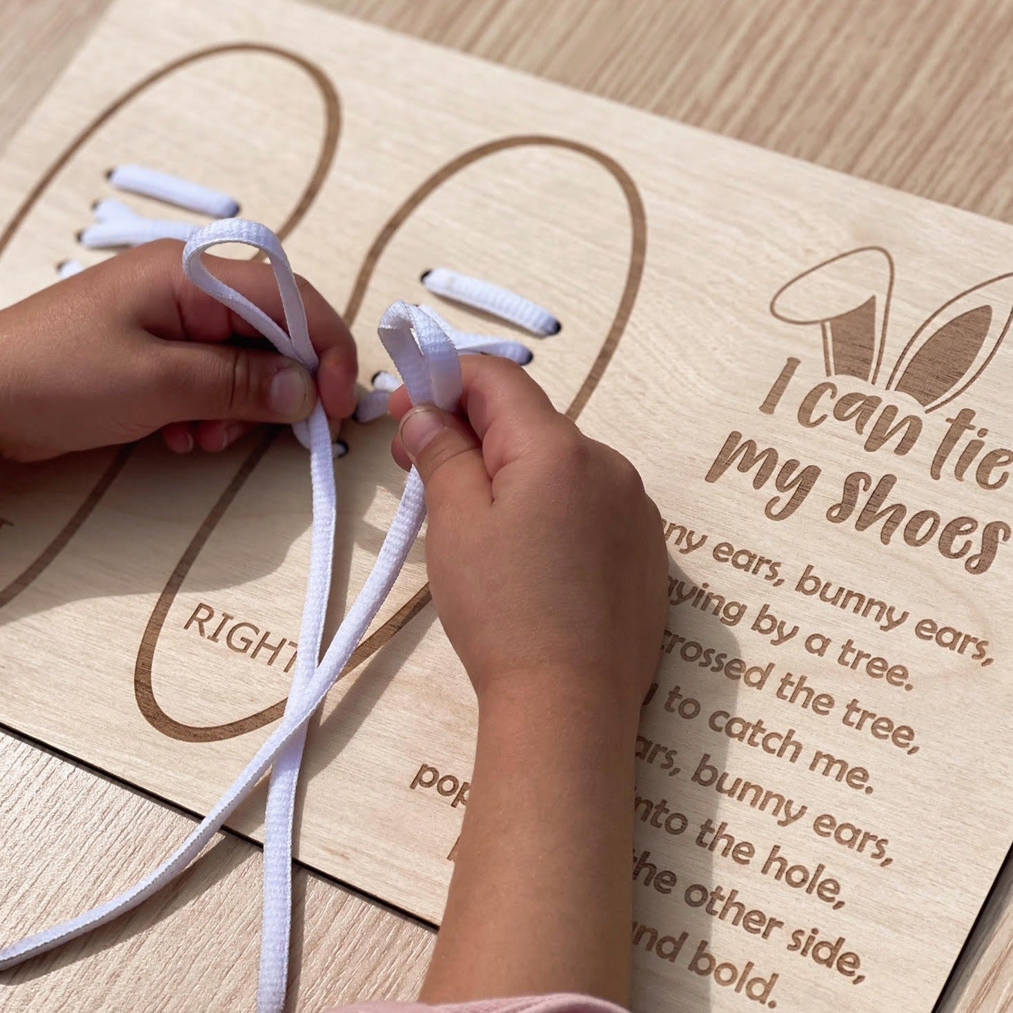 Shoe Lace Practice Board Educational Toy My Luxeve