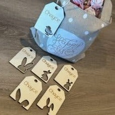Personalised Easter Gift Tags set of six