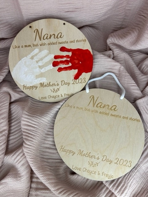Nana Handprint Sign