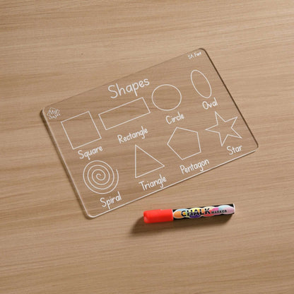 Shapes Tracing Learning Board