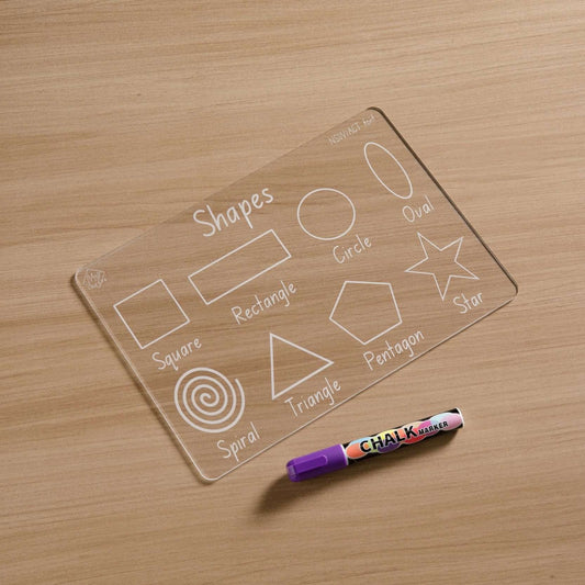 Shapes Tracing Learning Board