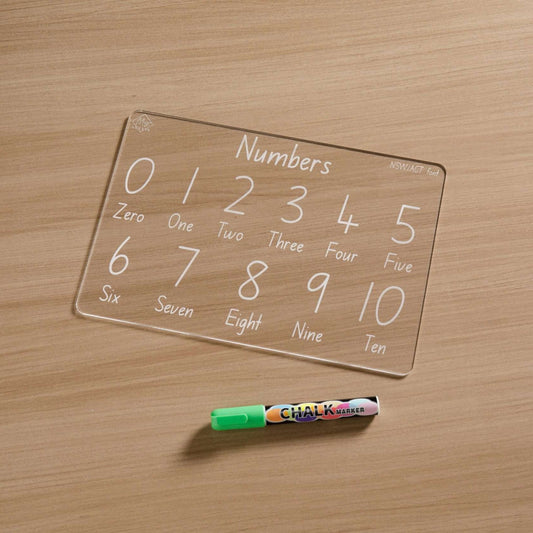 Numbers Learning Board with Chalk Marker